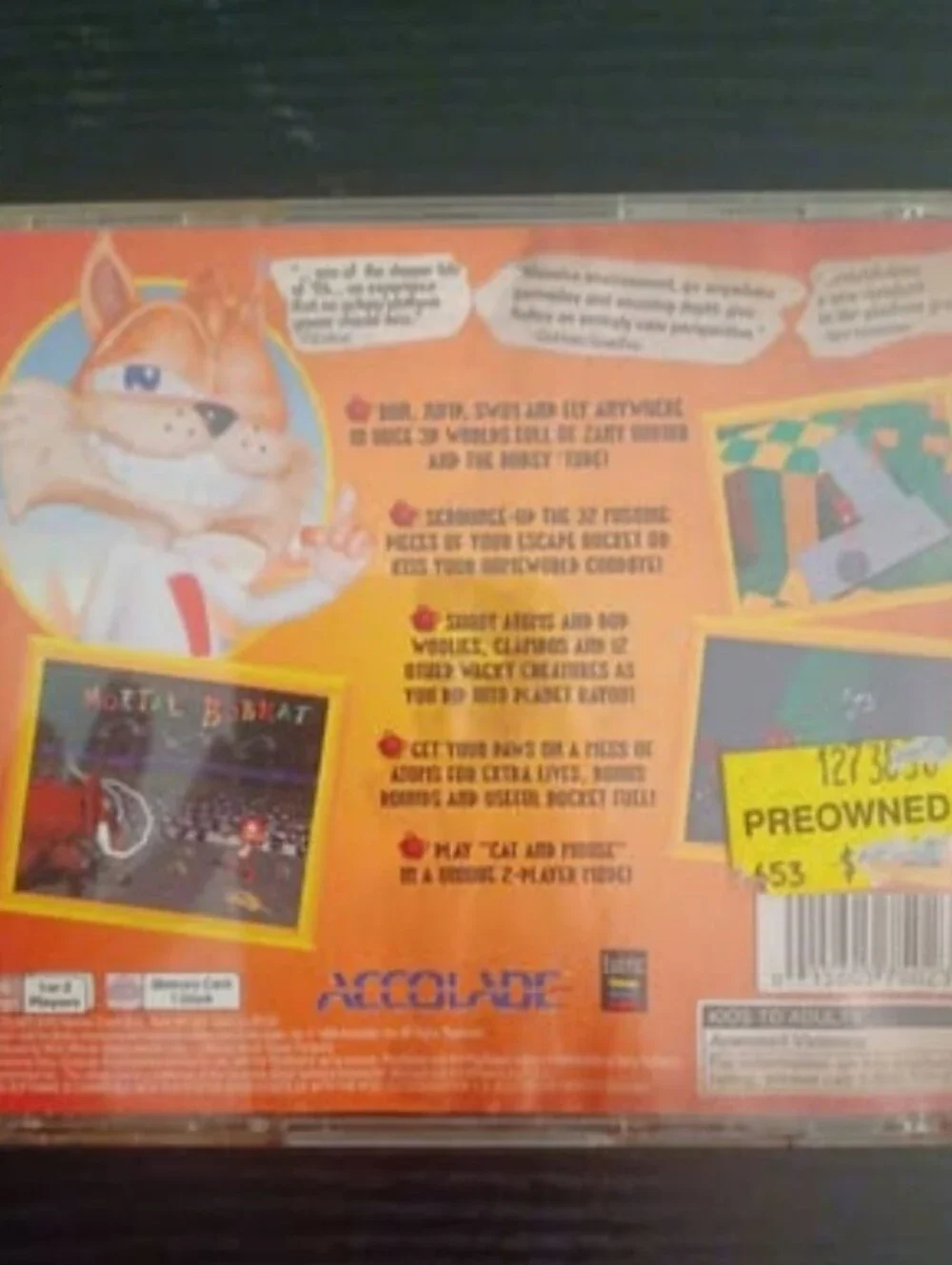 PlayStation Bubsy 3D (Black) by